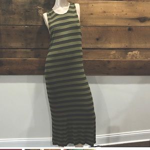 Wild Fable Maxi Bodycon Striped Dress Sz M